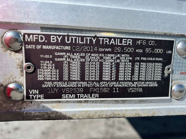 2015 Utility 3000R Multi-Temp Reefer Trailer – Thermo King SB-230