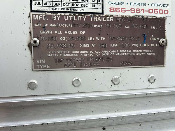 2015 Utility 3000R Multi-Temp Reefer Trailer – Thermo King SB-230