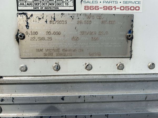 2016 Utility 3000R Multi-Temp Reefer Trailer – Thermo King Precedent S-600