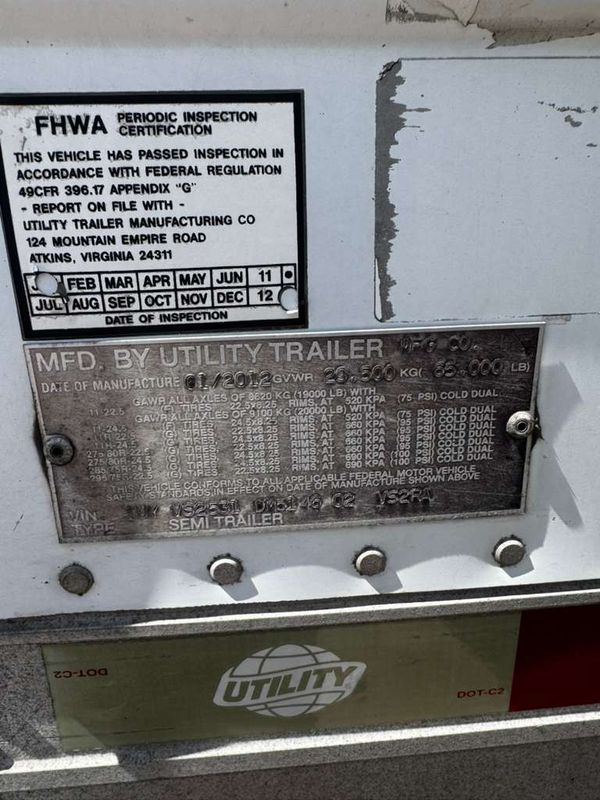 2013 Utility 3000R Reefer Trailer - Thermo King SB-230