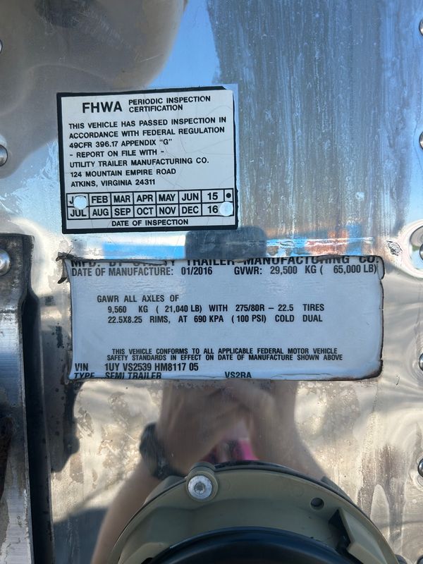 2017 Utility 3000R Multi Temp Reefer Trailer – Thermo King Precedent S-600
