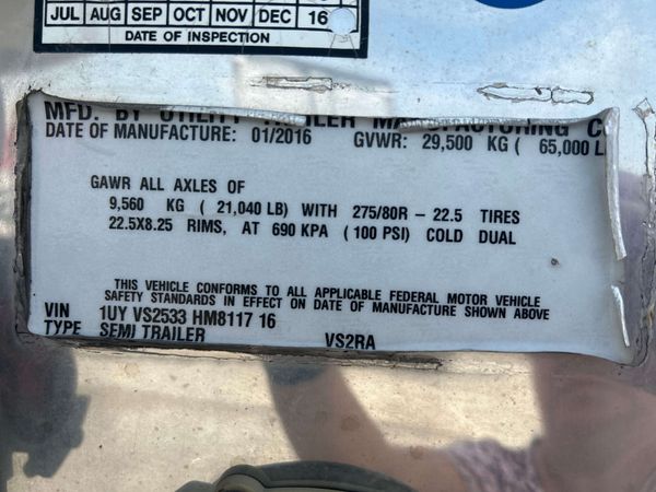 2017 Utility 3000R Multi Temp Reefer Trailer – Thermo King Precedent S-600
