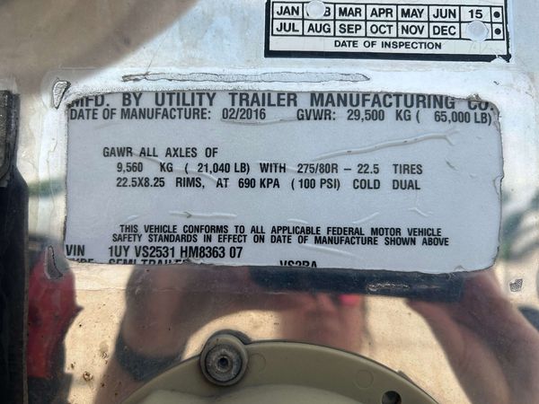 2017 Utility 3000R Multi Temp Reefer Trailer – Thermo King Precedent S-600 