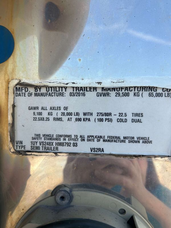 2017 Utility 3000R Multi Temp Reefer Trailer- Thermo King S610M